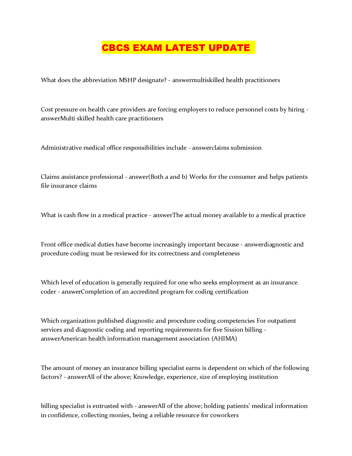 Preview image of CBCS EXAM LATEST UPDATE document